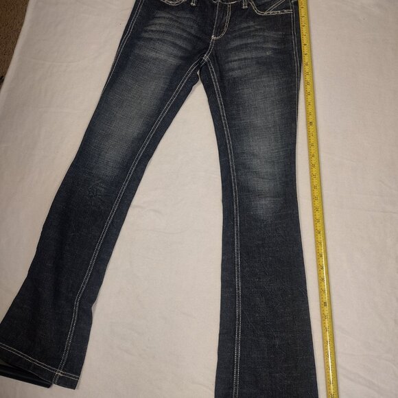 ANTIK DENIM Women's Bootcut Jeans Embellished Pockets Dark Wash Size 27 - Picture 14 of 15